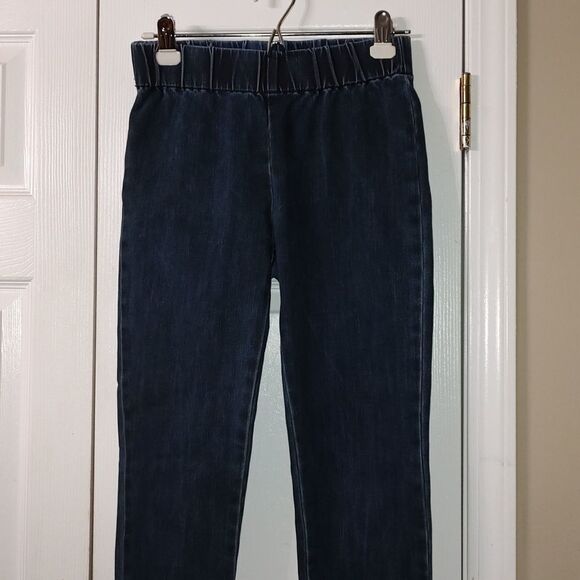 Soft Surroundings  pull on elastic waist  cropped jeans Sz XS - Picture 3 of 7